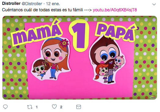 Netnografía, twitter de Distroller, detalle.