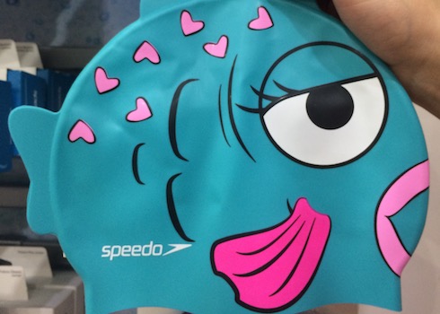 Foto de un gorro de baño Speedo para niña